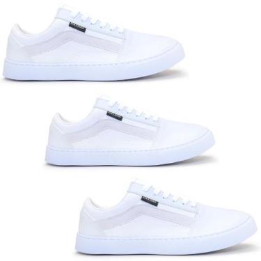 Imagem de Kit Combo Três Pares de Tênis Casual Skate Escolar Haymax Original com