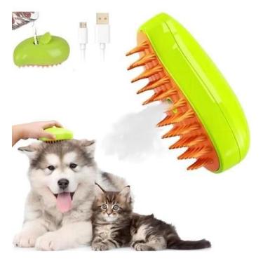Imagem de Escova A Vapor 3 Em 1 Para Cães De Gato, Spray Elétrico - world barber