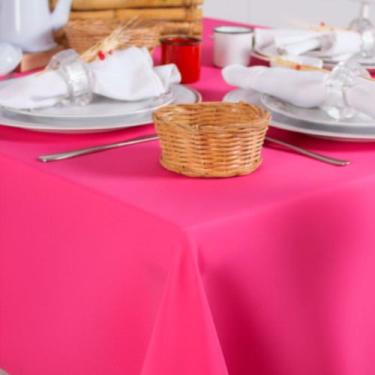 Imagem de Toalha de Mesa Quadrada em Oxford Rosa Pink Chiclete, 1,50 x 1,50