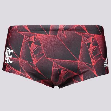 Imagem de Sunga Adidas Flamengo Swimm Vermelha e Preta-Masculino