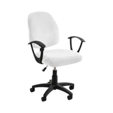 Imagem de Capa De Cadeira De Escritório Em Veludo Elástico Rotativa Universal 2 