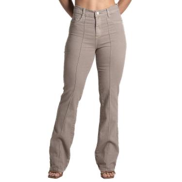 Imagem de Calça Sarja Sawary Boot Cut - 282311 - Bege 38-Feminino