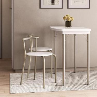 Imagem de Conjunto Sala de Jantar Palermo com Mesa e 2 Banquetas 2999 Carraro