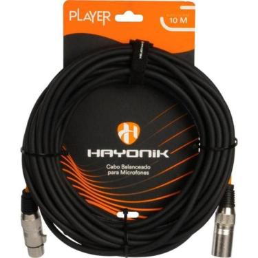 Imagem de Cabo Para Microfone Hayonik Player Xlr(f) X Xlr(m) 10m Preto