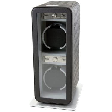 Imagem de Caixa, Estojo Rotativo Automático para Relógios, 2 Lugares, HEIDEN, Cinza