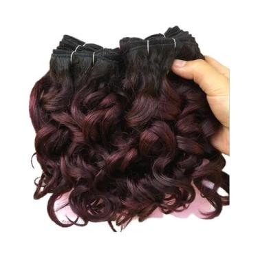 Imagem de Pacotes De Cabelo Humano Ombre Bouncy Curl, 6 Pacotes, Loiro Natural T