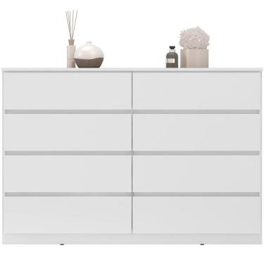Imagem de Cômoda Grande 8 Gavetas para Quarto Sinatra