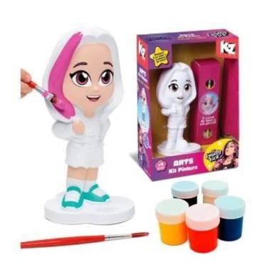 Imagem de Arts Kit Pintura Boneca da Emily Vick 18cm com Tinta Removivel Elka