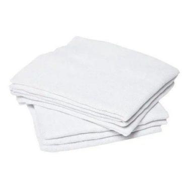 Imagem de Direto da fábrica Pano P/ Limpeza Branco Grande 63x43 cm Envio Imediat