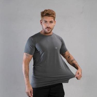 Imagem de Camiseta Masculina Academia Poliamida Manga Curta Treino Camisa Malhar Dia A Dia Premium-Masculino
