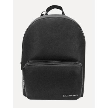 Imagem de Mochila Calvin Klein Jeans Masculina Lateral Re Issue Logo Preta-Masculino
