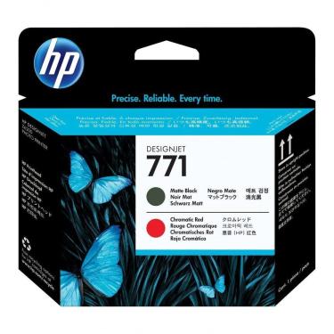 Imagem de Cabeça De Impressão Hp 771a Preto Fosco vermelho Pluk Ce017a