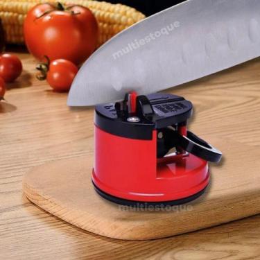 Imagem de Amolador Afiador De Facas Canivetes Tesouras Com Ventosa - WINCY