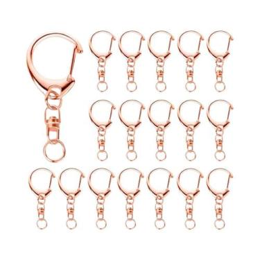 Imagem de Fechos De Lagosta Para Chaveiros, Ganchos Giratórios Em Formato C, Kit