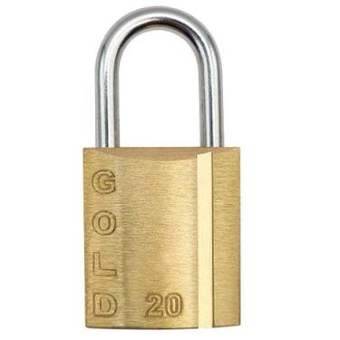 Imagem de Cadeado Latão 20mm - Gcc2n0001 - Gold Cadeado Latao 20mm - Gcc2n0001 -