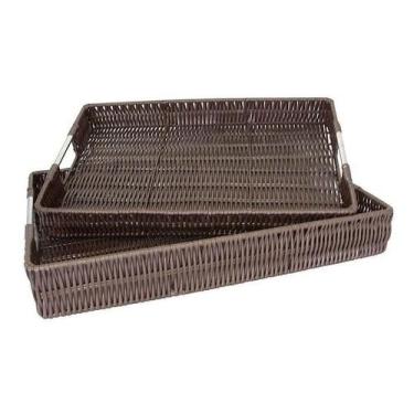Imagem de Cesto Retangular África Com 2 Peças Mimo Style