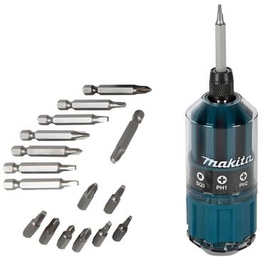 Imagem de Jogo de Chaves com Kit Bits 18 Peças - B-28896 - MAKITA
