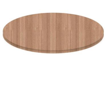Imagem de Tampo Redondo 90 cm (Largura) P25 Pandin MDP 2,50 cm (altura) Cor Noce