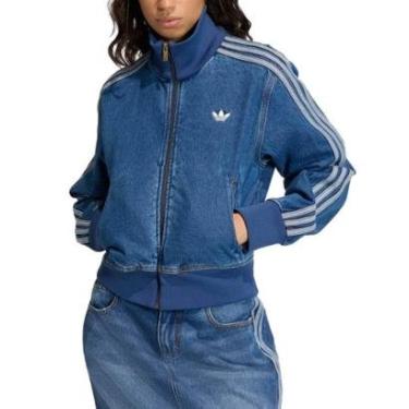 Imagem de Jaqueta Jeans Adidas Firebird Blue-Feminino