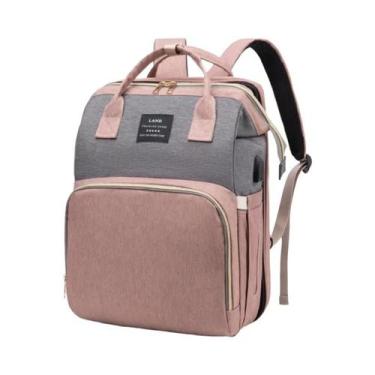 Imagem de Berço Portátil Dobrável Leve Para Bebês, Mochila De Grande Capacidade 