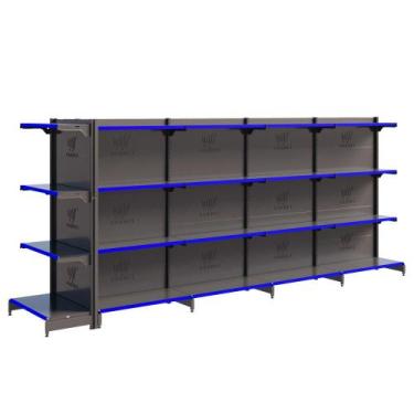 Imagem de Gôndola Fit 40 Centro 1 Ponta 1 Inicial E 3 Continuações 1,37 m Amapá,