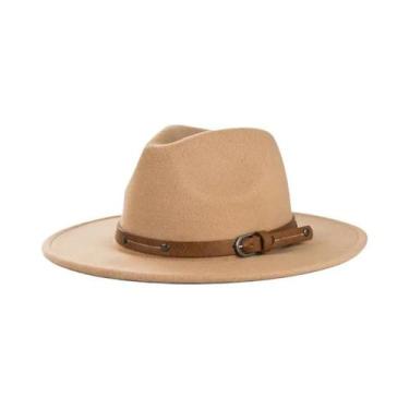 Imagem de Chapéu Fedora De Lã Feminino E Masculino Para Inverno E Outono, Aba Re