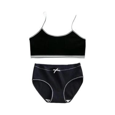 Imagem de Conjunto De Sutiãs E Calcinhas De Algodão Para Meninas, Sem Fio, Para 