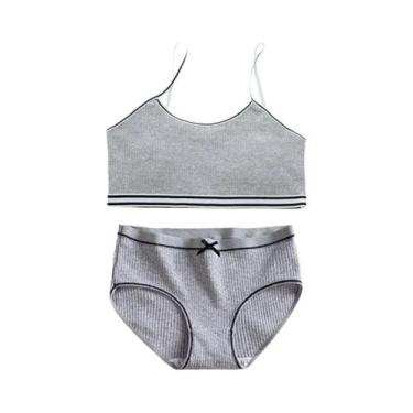 Imagem de Conjunto De Sutiãs E Calcinhas De Algodão Para Meninas, Sem Fio, Para 
