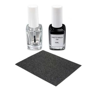 Imagem de Tinta Tira Risco Automotiva Preto Ninja VW Gol Polo Up Golf -, Tera