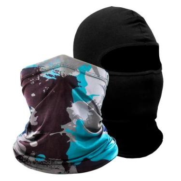 Imagem de Kit 2 Balaclavas balaclava touca toca ninja bandana UV50+ - EX311, 1-A