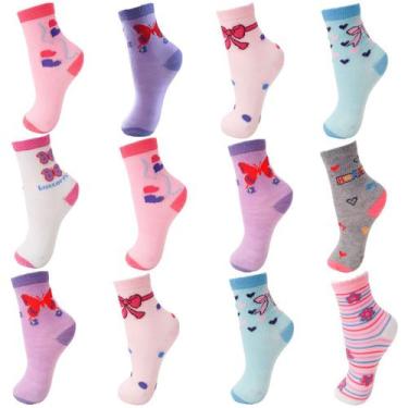 Imagem de Meia Infantil Branca Cano Curto Kit com 12 Pares - MULEKE MULEKA, 8-10