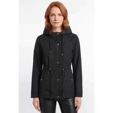 Imagem de Parka feminina nylon com capuz 61168 - - Fluffy, Preto, M
