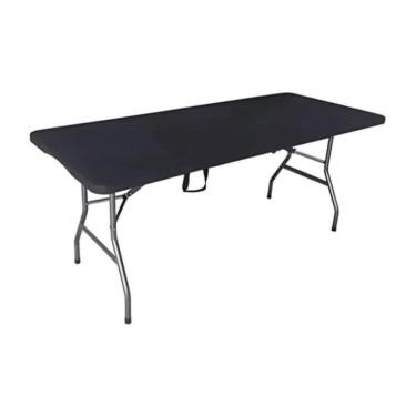 Imagem de Mesa Dobrável De Camping 180 Cm – Preta