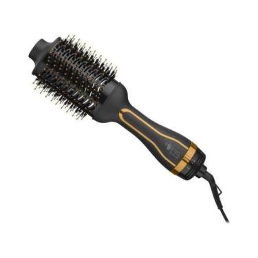 Imagem de Escova secadora multilaser essenza c/ 03 temp  1200w - black/gold, 220