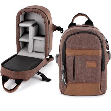 Imagem de Mochila Pequena Para Câmera Fotografica Lentes Tablet 7" Alhva Street 