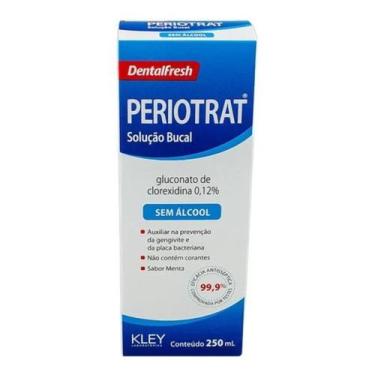 Imagem de Antisséptico Periotrat Sem Álcool Menta 250ml Original Azul - KLEY HER