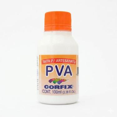 Imagem de Tinta Pva p/ Artesanato Mdf Gesso 100ml Corfix Branco - 301