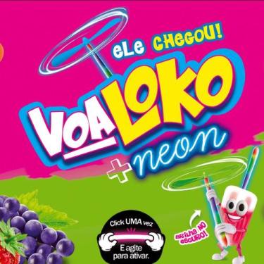 Imagem de Pirulito Dip Loko Neon Voa Loko Brilha No Escuro 30un