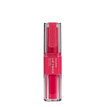 Imagem de Batom Liquido Ruby Rose Duo Lip Twice Lt30 6ml