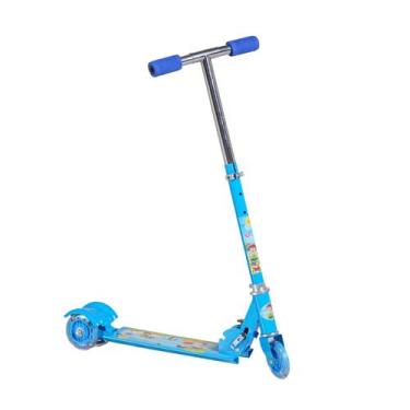 Imagem de Patinete Infantil 3 Rodas Speedy Azul Guidão Ajust/Dobrável - SCOOTER