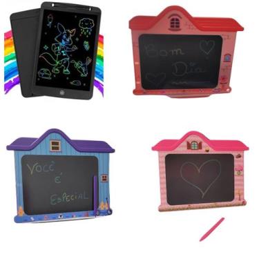 Imagem de Lousa Mágica Grande Tela LCD 10,5" Tablet Infantil Digital - Dt, Verme