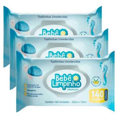 Imagem de kit C/3 Toalhas Umedecidas Bebê Limpinho Premium