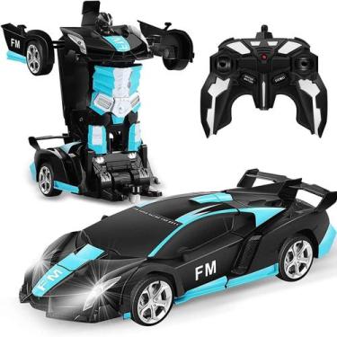 Imagem de Carrinho De Controle Remoto Robô Recarregável Sensor Luzes - Dm Toys, 