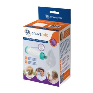 Imagem de Espaçador Universal Enovamix com Prolongador e 3 Máscaras para Medicam