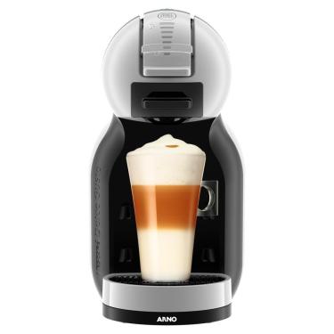 Imagem de Cafeteira de Cápsulas Nestlé Dolce Gusto Mini Me Cinza e Preta Kit 30 Unidades 110V