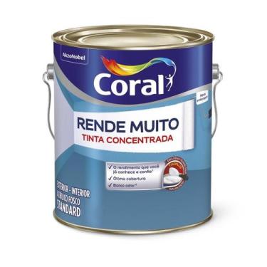 Imagem de Tinta Acrílica Coral Rende Muito Fosca 3,2 L - Cores