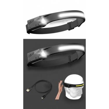 Imagem de Lanterna de Cabeça LED Recarregável Forte - Congratulations Store