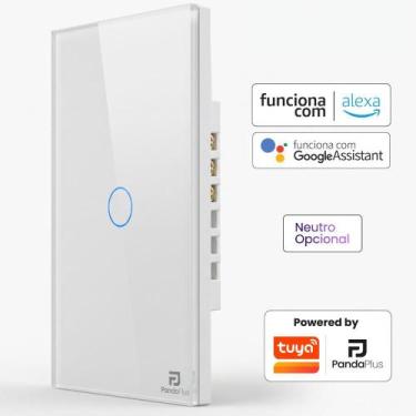Imagem de Interruptor Inteligente Sem Fio Neutro 1, 2, 3 ou 4 Botões Touch Panda