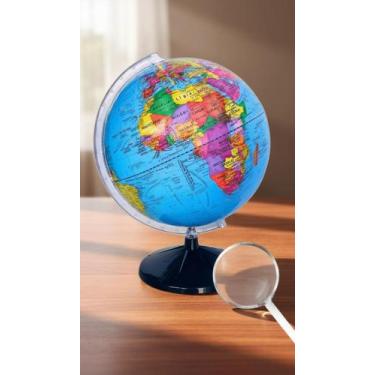 Imagem de Globo Terrestre Político 30cm com Lupa de Brinde - Congratulations Sto