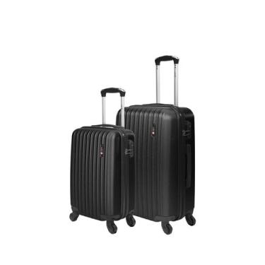 Imagem de Kit de malas de viagem P/M ABS Rodas 360 Removíveis Londres Swiss Move